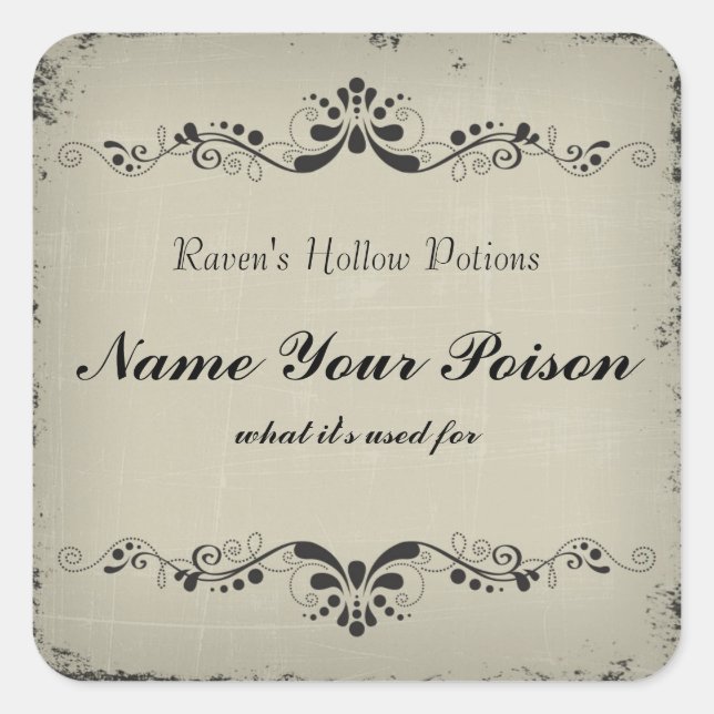 Étiquette d'autocollant à pot d'Halloween personna (Devant)