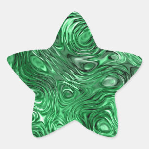 Étiquette d'autocollant Molten Jade