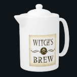 Étiquette d'avertissement pour la brasse de sorciè<br><div class="desc">Avertissez vos invités avant la main avec cette théière d'Halloween "Witch's Brew". Pour plus de signalétique d'Halloween,  visitez le reste de cette boutique !</div>