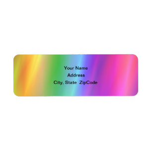 Étiquette d'Avery d'adresse d'arc-en-ciel