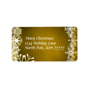 Étiquette d'Avery d'adresse de Noël