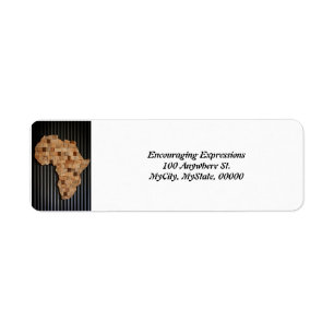 étiquette de adresse
