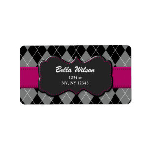 étiquette de adresse