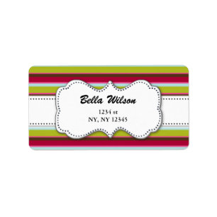 étiquette de adresse