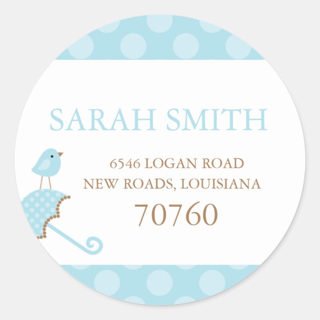 Étiquette de adresse (Devant)