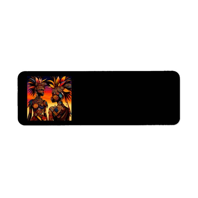 Étiquette de adresse africaine (Devant)