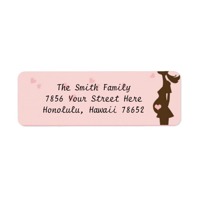 Étiquette de adresse attendu (Devant)