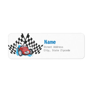 Étiquette de adresse automobile