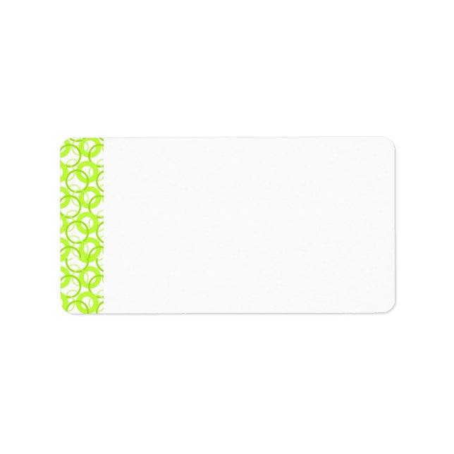 Étiquette de adresse blanc Cool KRW (Devant)