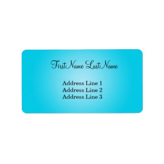 Étiquette de adresse bleu moderne