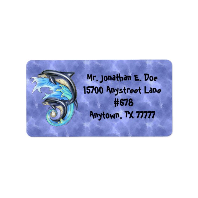 Étiquette de adresse Breeze & Brine (Devant)