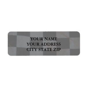 Étiquette de adresse Checkered de drapeau