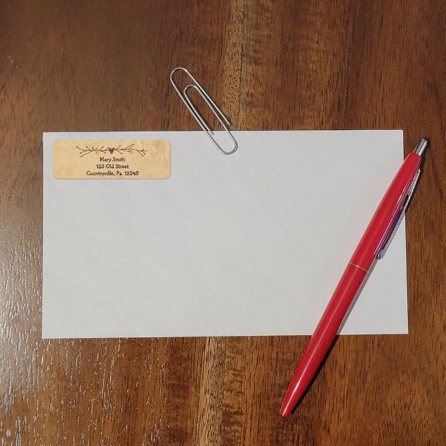 Étiquette de adresse Coeur Et Étoiles (Créateur téléchargé)