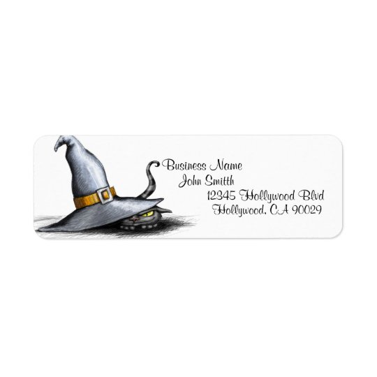 Étiquette de adresse d'affaires de Halloween
