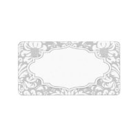 Étiquette de adresse Damask