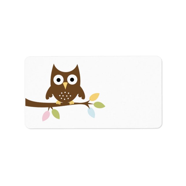 Étiquette de adresse Damask (Devant)