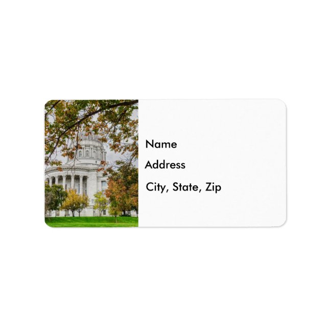 ÉTIQUETTE DE ADRESSE d'automne MO Capitol (Devant)