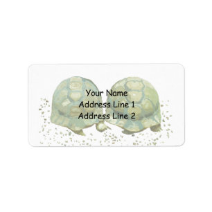 Étiquette de adresse d'Avery de tortues de bande