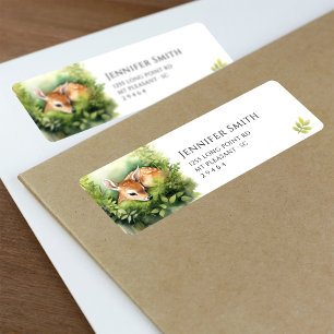 Étiquette de adresse de Baby shower de cerf de béb