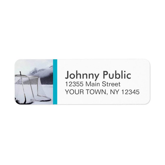 Étiquette de adresse de bande couleur personnalisé (Devant)