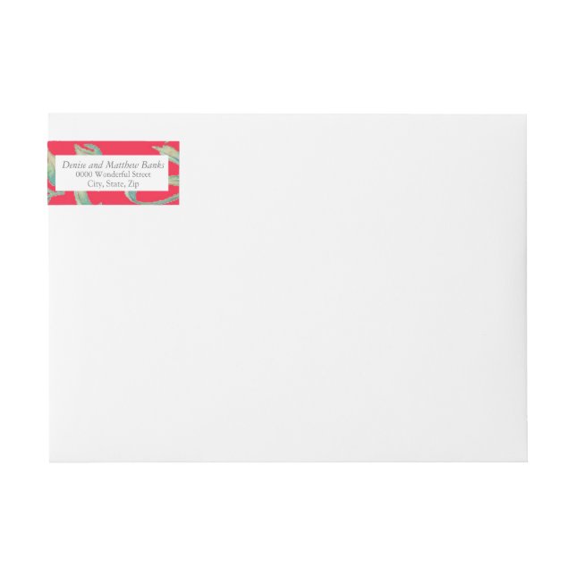 Étiquette de adresse de bande infrarouge (Devant)