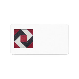 Étiquette de adresse de bloc de surface