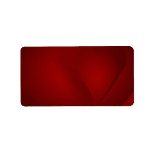 Étiquette de adresse de Blood Red Hearts