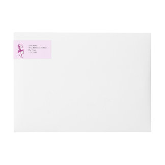 Étiquette de adresse de bouclage de chef de femmes