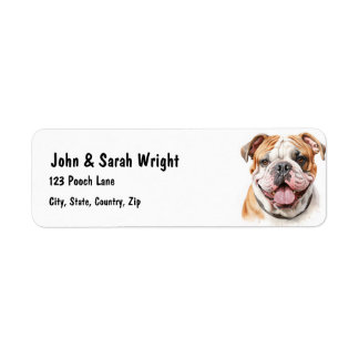Étiquette de adresse de chiens de balle personnali