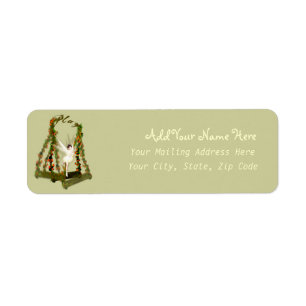 Étiquette de adresse de fées en mouvement