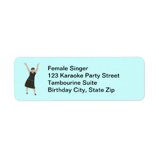 Étiquette de adresse de fête d'anniversaire de la