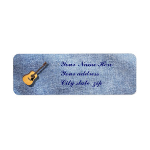 ÉTIQUETTE DE ADRESSE DE GUITAR-RETURN