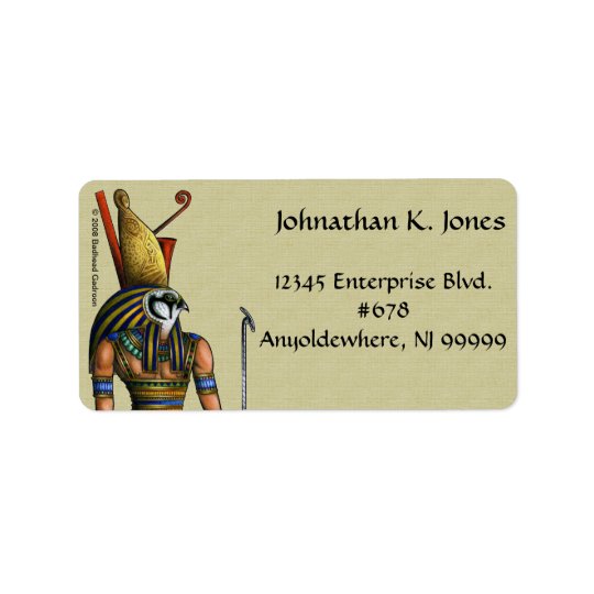 Étiquette de adresse de Horus