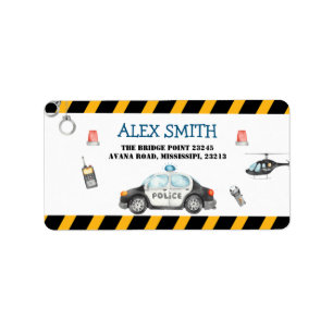 Étiquette de adresse de la fête d'anniversaire de 