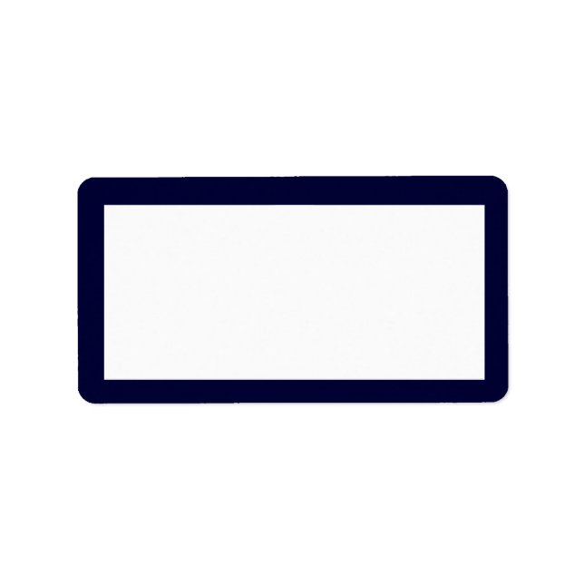 Étiquette de adresse de la marine classique (Devant)
