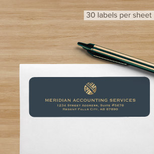 Étiquette de adresse de luxe simple et élégant