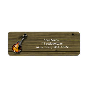 Étiquette de adresse de mandoline