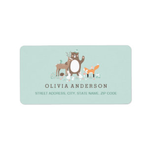 Étiquette de adresse de menthe et de Baby shower o