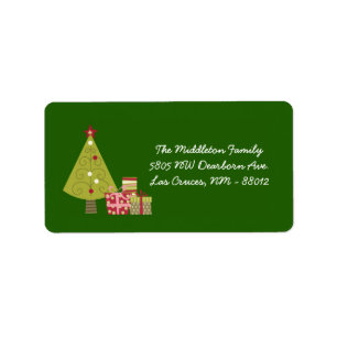 étiquette de adresse de messagerie de l'arbre XMAS