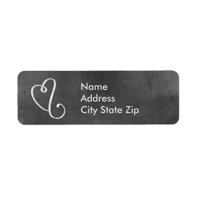 Étiquette de adresse de messagerie du tableau de b (Devant)