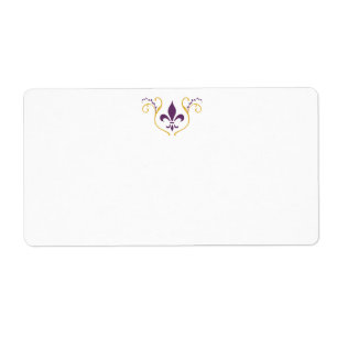 Étiquette de adresse de messagerie Fleur de Lis