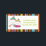 étiquette de adresse de messagerie Snowman moderne<br><div class="desc">Ce Stick de Noël Snowman de 1, 25 po x 2, 75 po de taille personnalisée Chic et tendance Moderne Snowman sur Étiquette de adresse de messagerie est à la fois tendance et chic. Ils sont imprimés sur des étiquettes Avery® à l'aide d'une technologie d'impression couleur fond à fond blanc....</div>