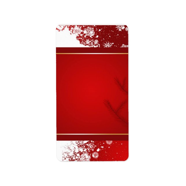 Étiquette de adresse de Noël (Devant)