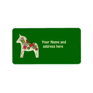 Étiquette de adresse de Noël de Quilter