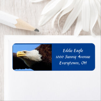 Étiquette de adresse de profil Bald Eagle