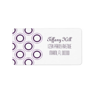 Étiquette de adresse de raffinement classique