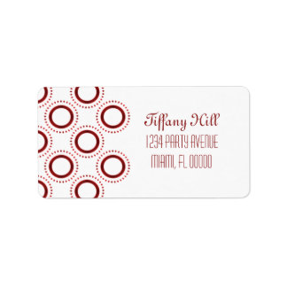 Étiquette de adresse de raffinement classique