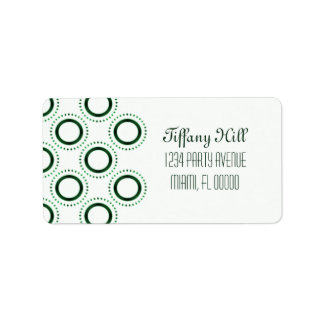 Étiquette de adresse de raffinement classique