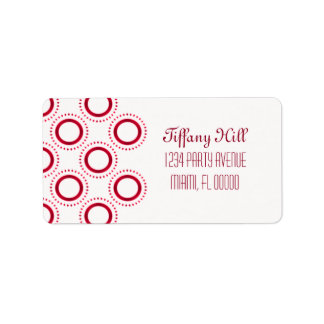 Étiquette de adresse de raffinement classique