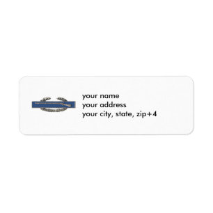 Étiquette de adresse de retour avec le CIB